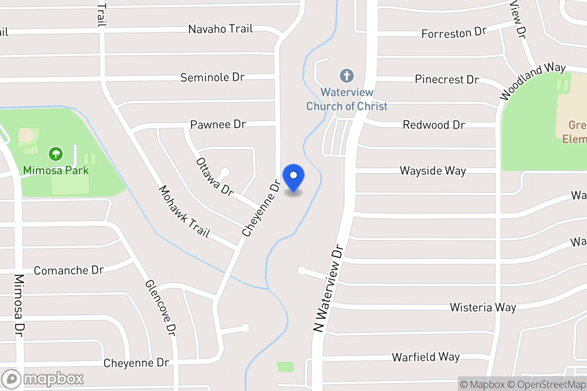 Map of 1412 Cheyenne Dr