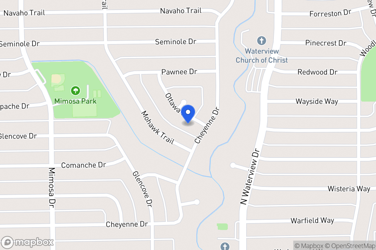Map of 1219  Ottawa Dr   ,Richardson, Tx 750803926, Richardson