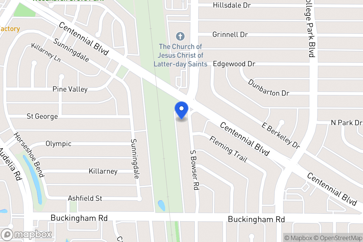 Map of 1104 S Bowser Rd