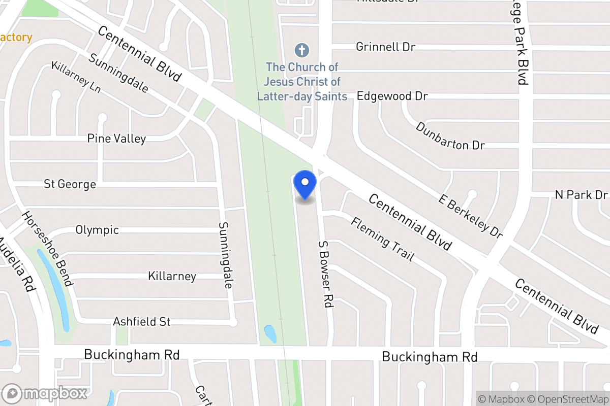 Map of 1106 S Bowser Rd