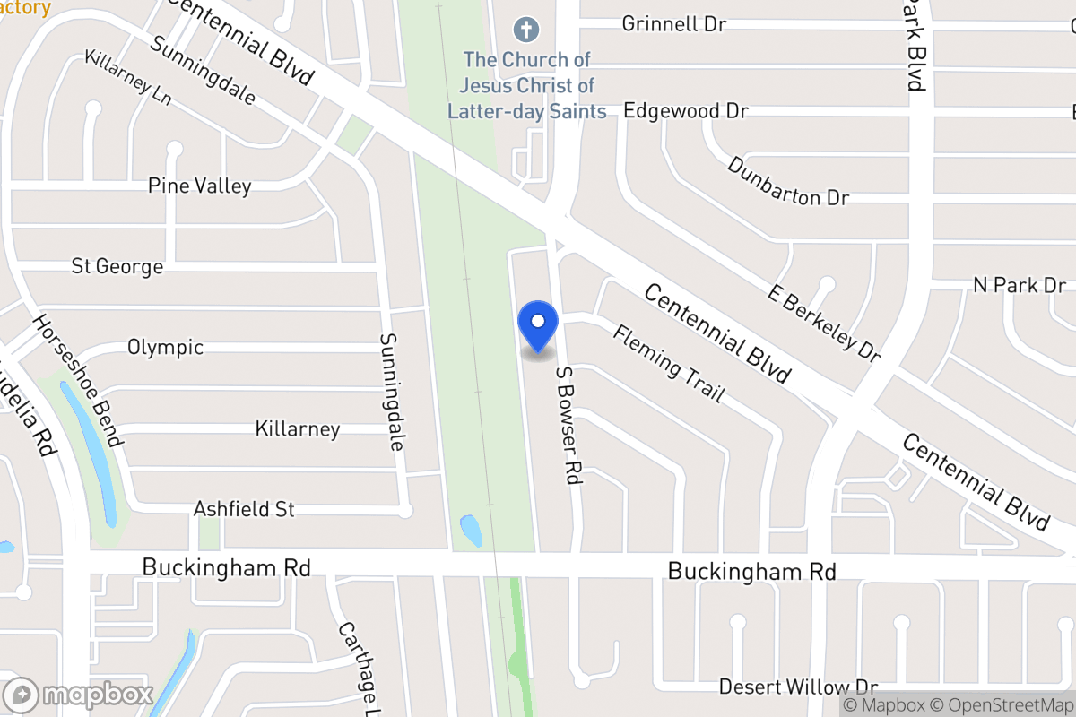 Map of 1200 S Bowser Rd
