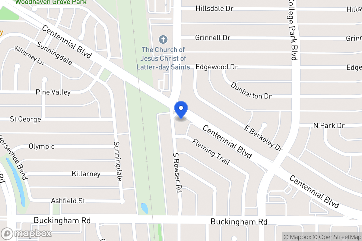 Map of 1101 S Bowser Rd