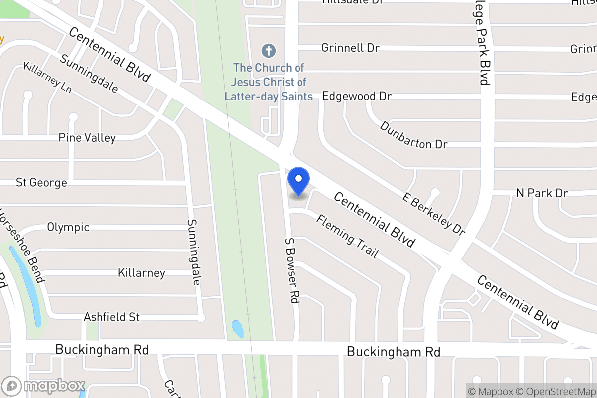 Map of 1103 S Bowser Rd