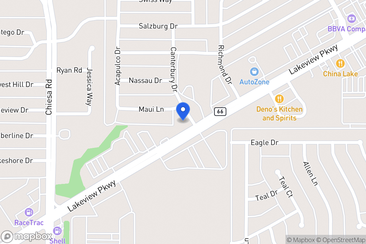 Map of 5910 Canterbury Dr