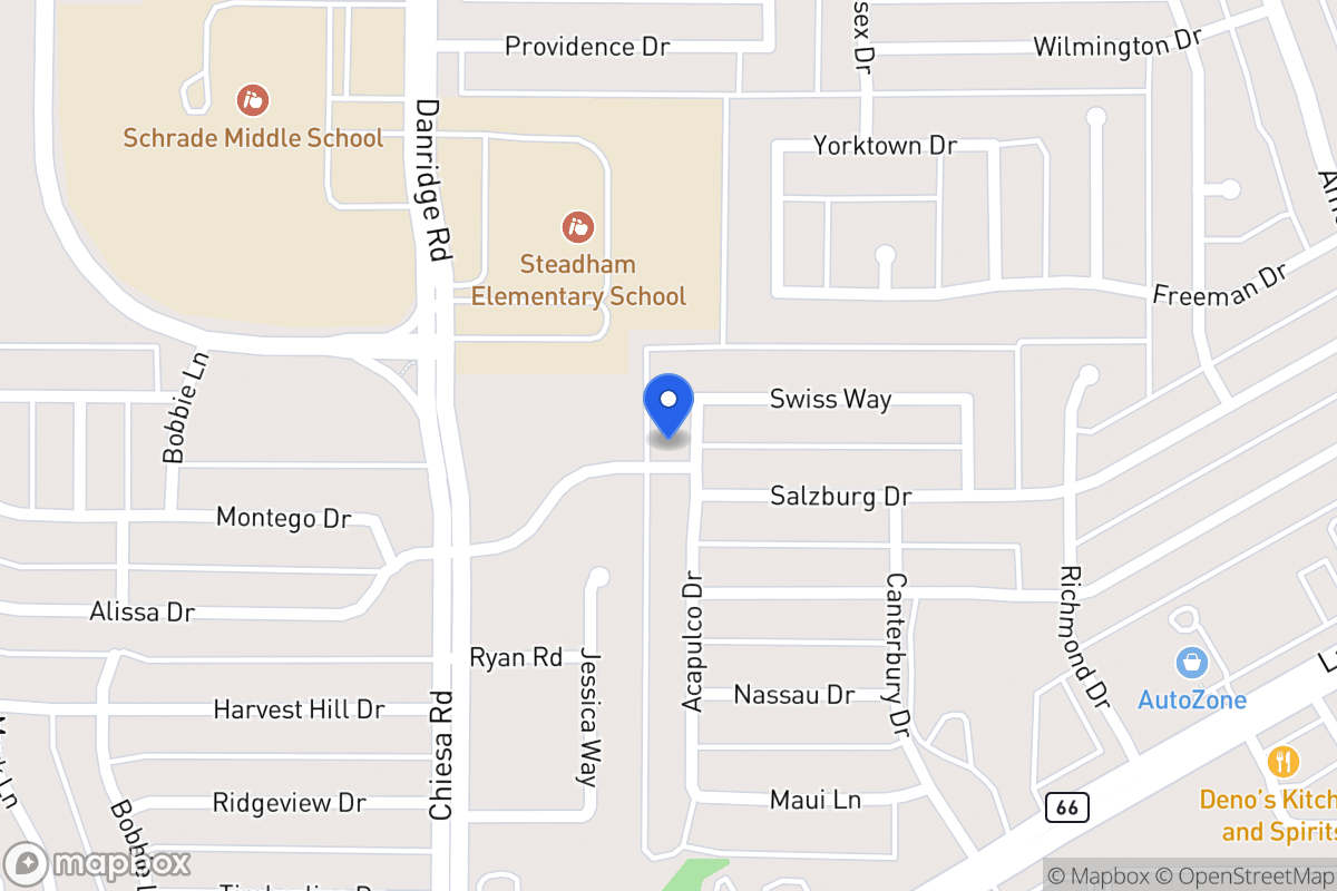 Map of 6301 Acapulco Dr