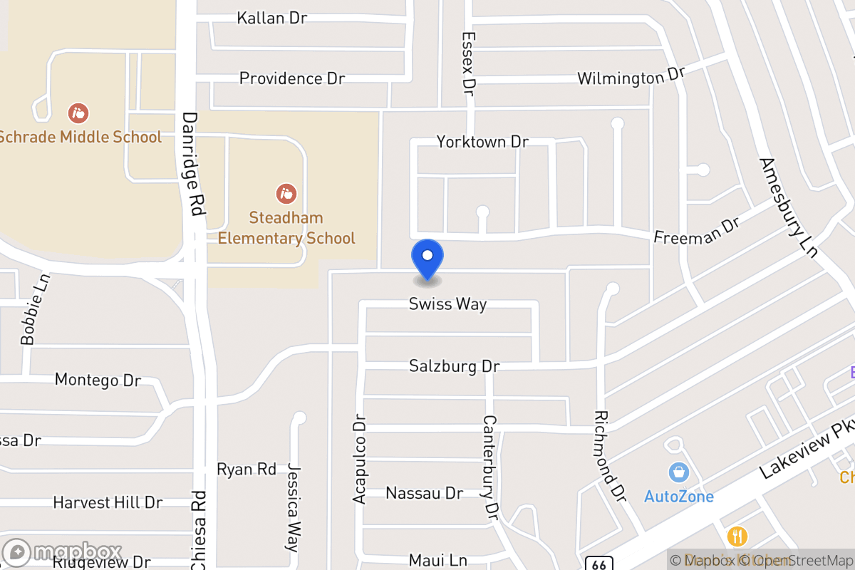 Map of 7701 Swiss Way