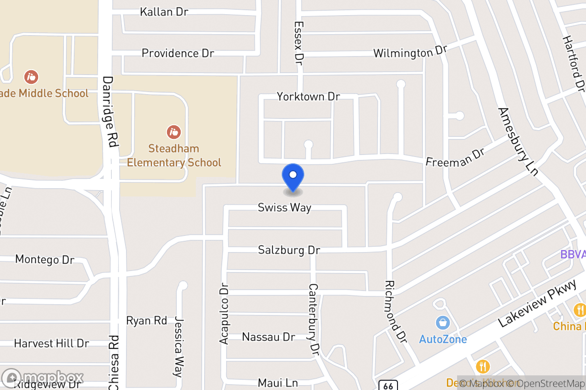 Map of 7709 Swiss Way