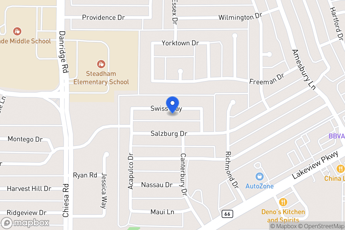 Map of 7710  Swiss Way    ,Rowlett (Dallas Co), Tx 750893011, Rowlett (Dallas Co)
