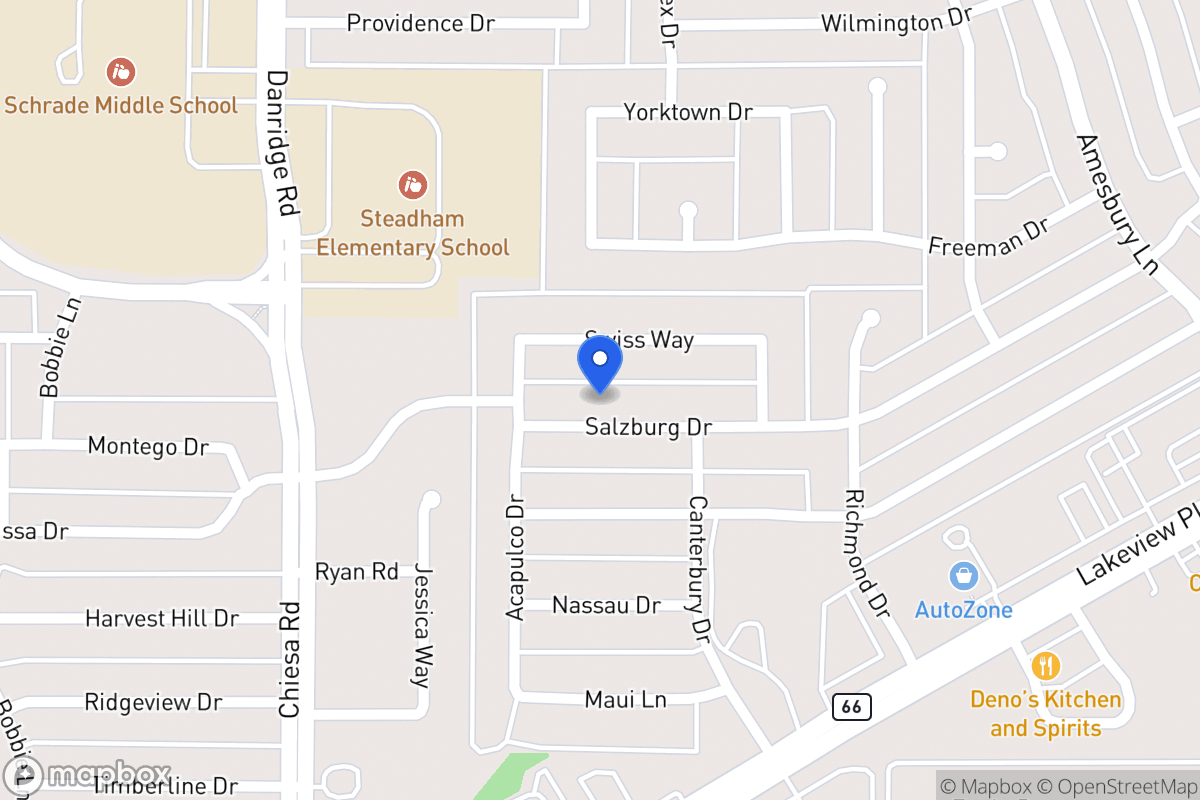Map of 7613 Salzburg Dr