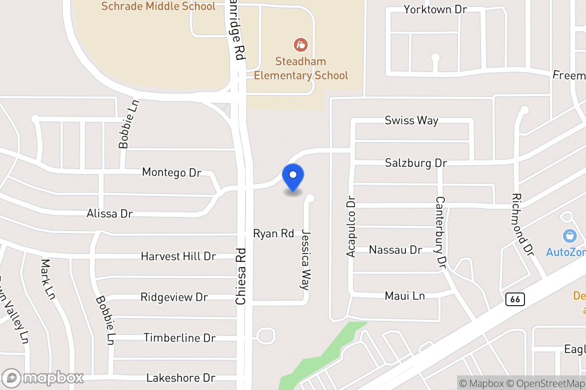 Map of 7408 Salzburg Dr