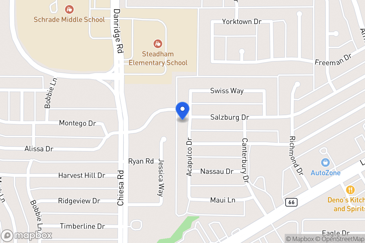 Map of 6217 Acapulco Dr