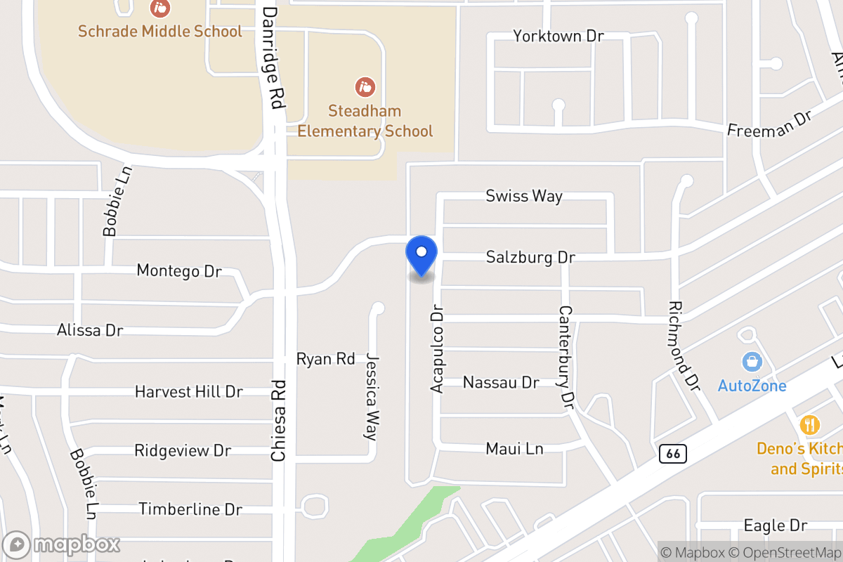 Map of 6213 Acapulco Dr
