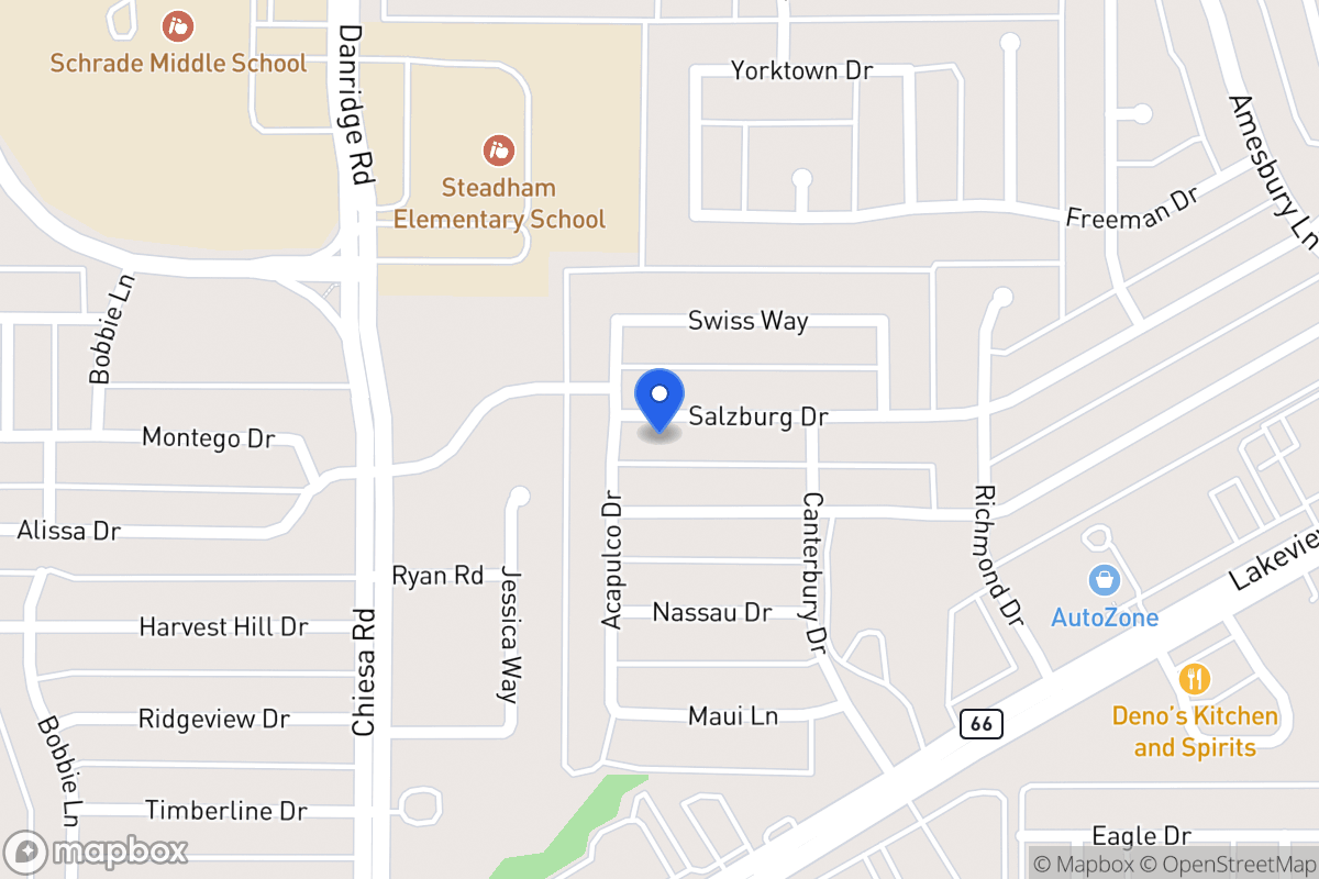 Map of 7606 Salzburg Dr