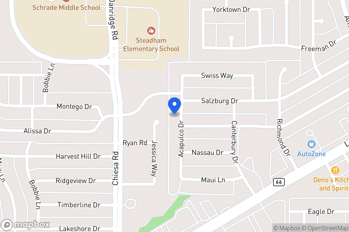 Map of 6209 Acapulco Dr