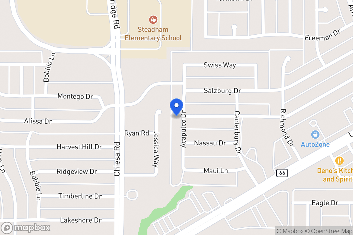 Map of 6201 Acapulco Dr