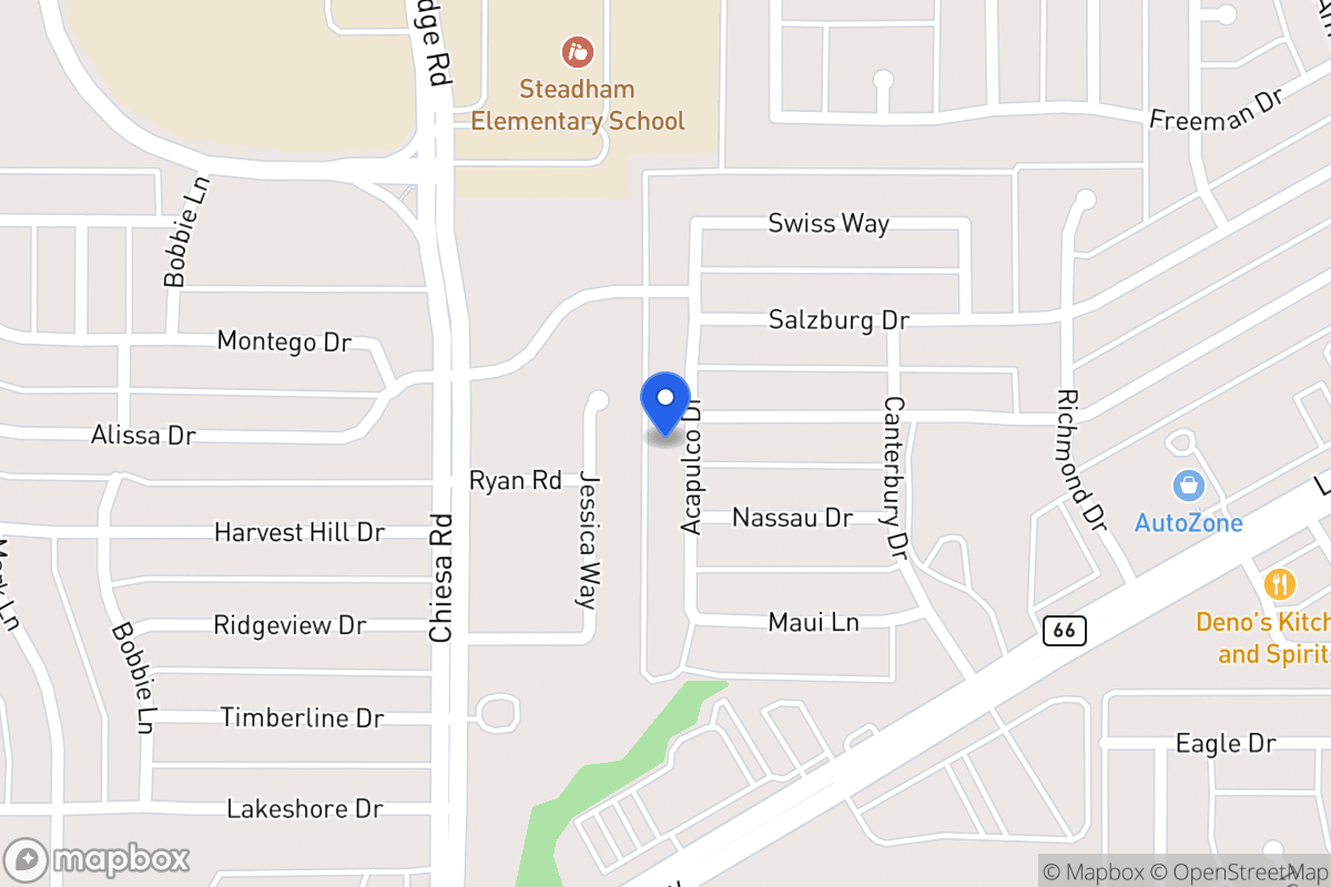 Map of 6117 Acapulco Dr
