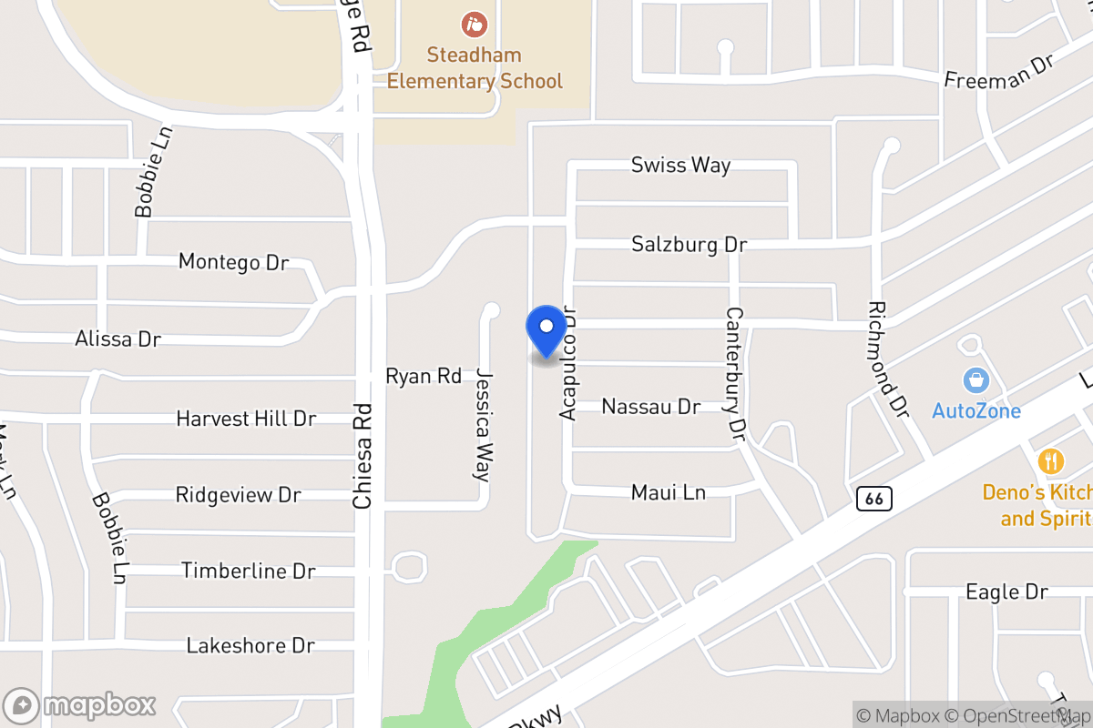 Map of 6113 Acapulco Dr