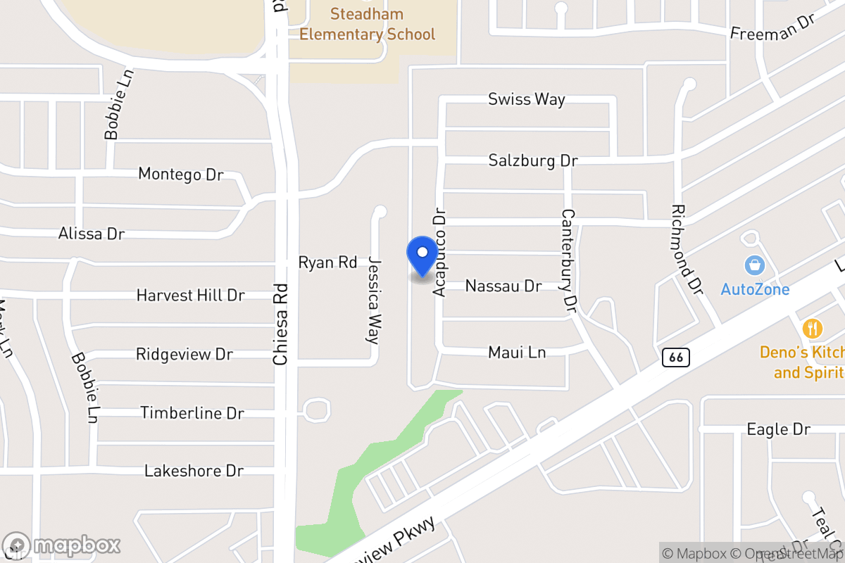 Map of 6105 Acapulco Dr