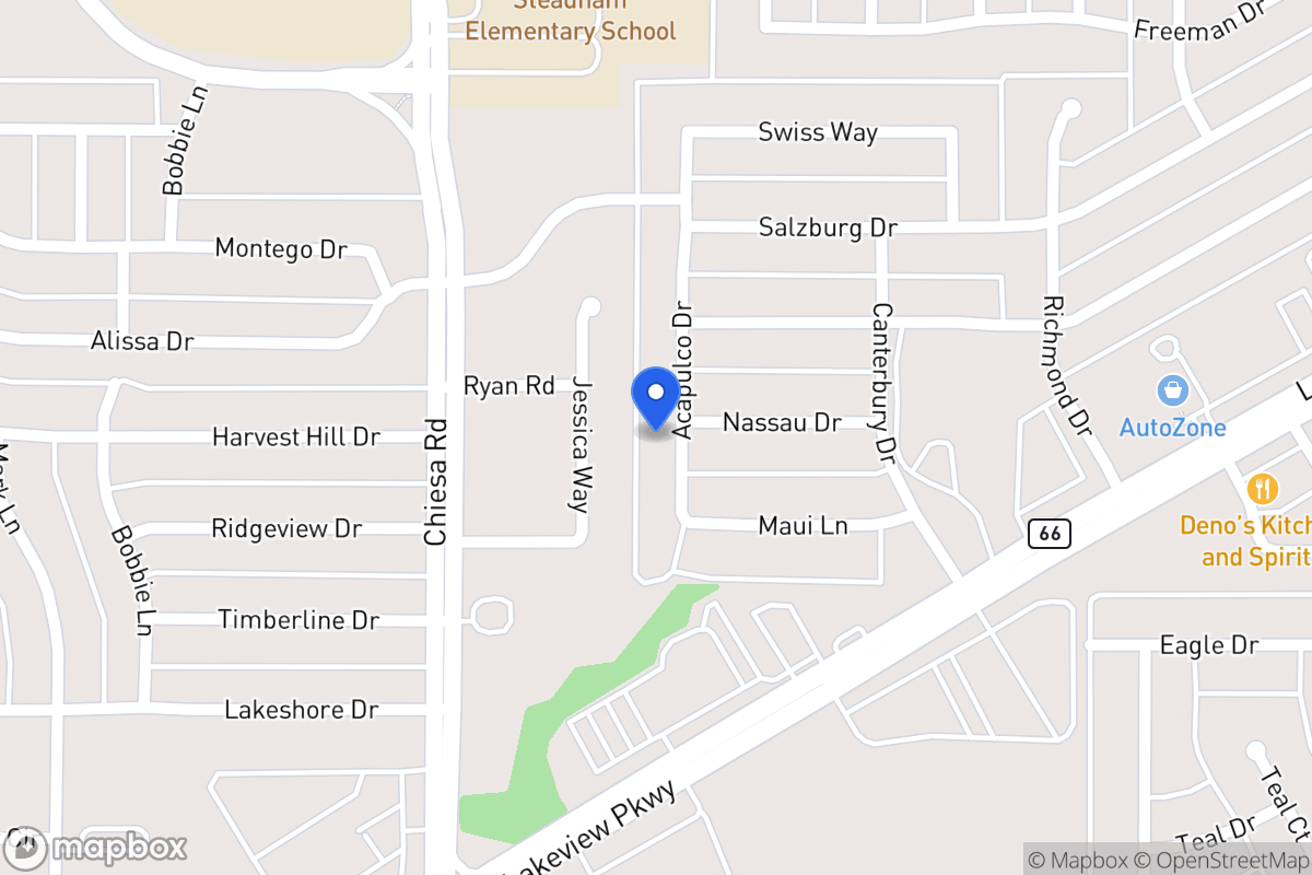 Map of 6101 Acapulco Dr