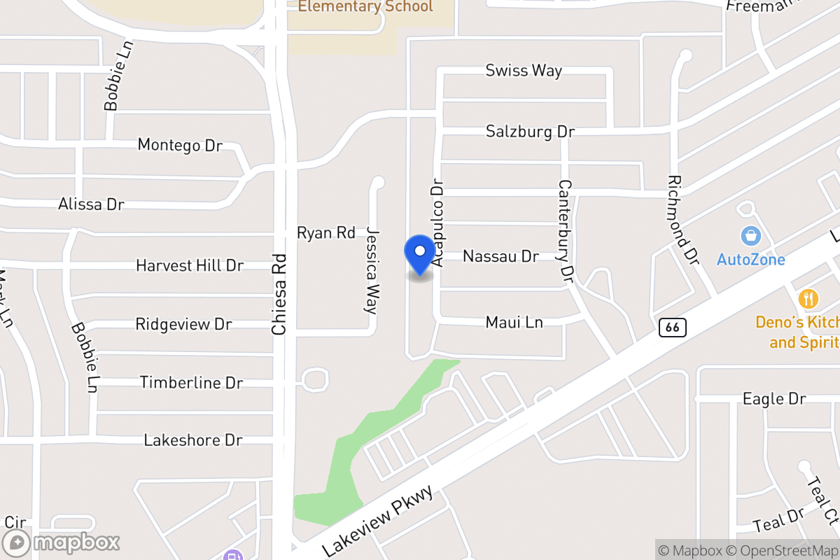 Map of 6013 Acapulco Dr