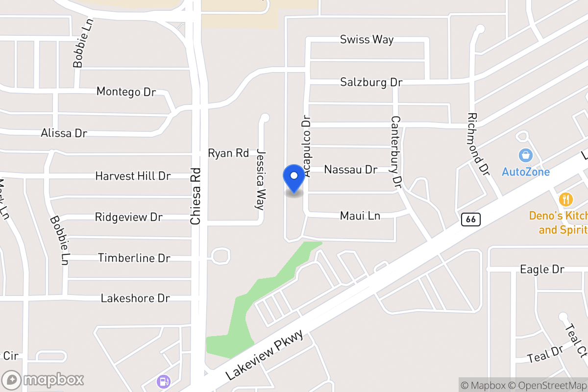 Map of 6009 Acapulco Dr