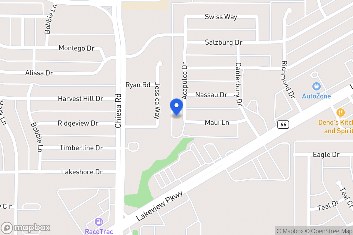 Map of 6005 Acapulco Dr