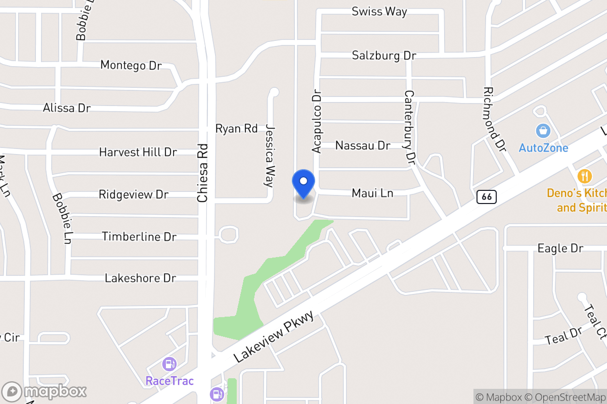 Map of 6001 Acapulco Dr