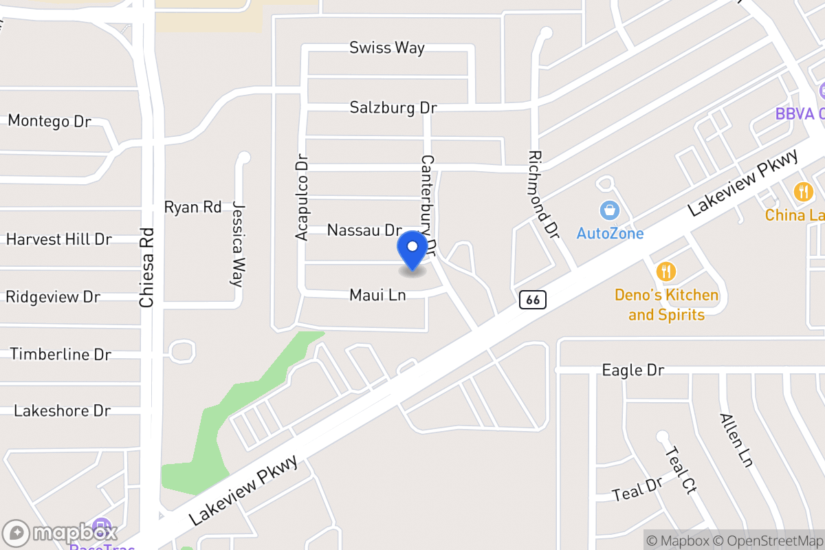Map of 7709 Maui Ln