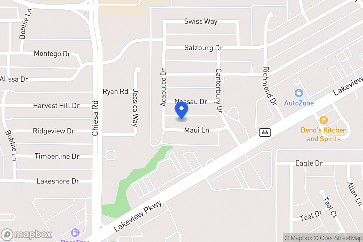 Map of 7609 Maui Ln