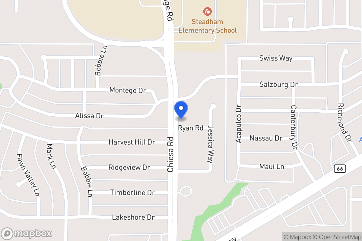 Map of 7401 Ryan Rd