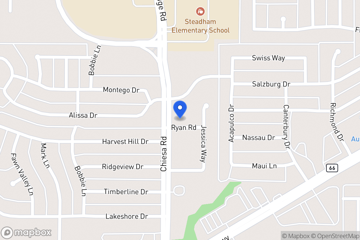 Map of 7405 Ryan Rd