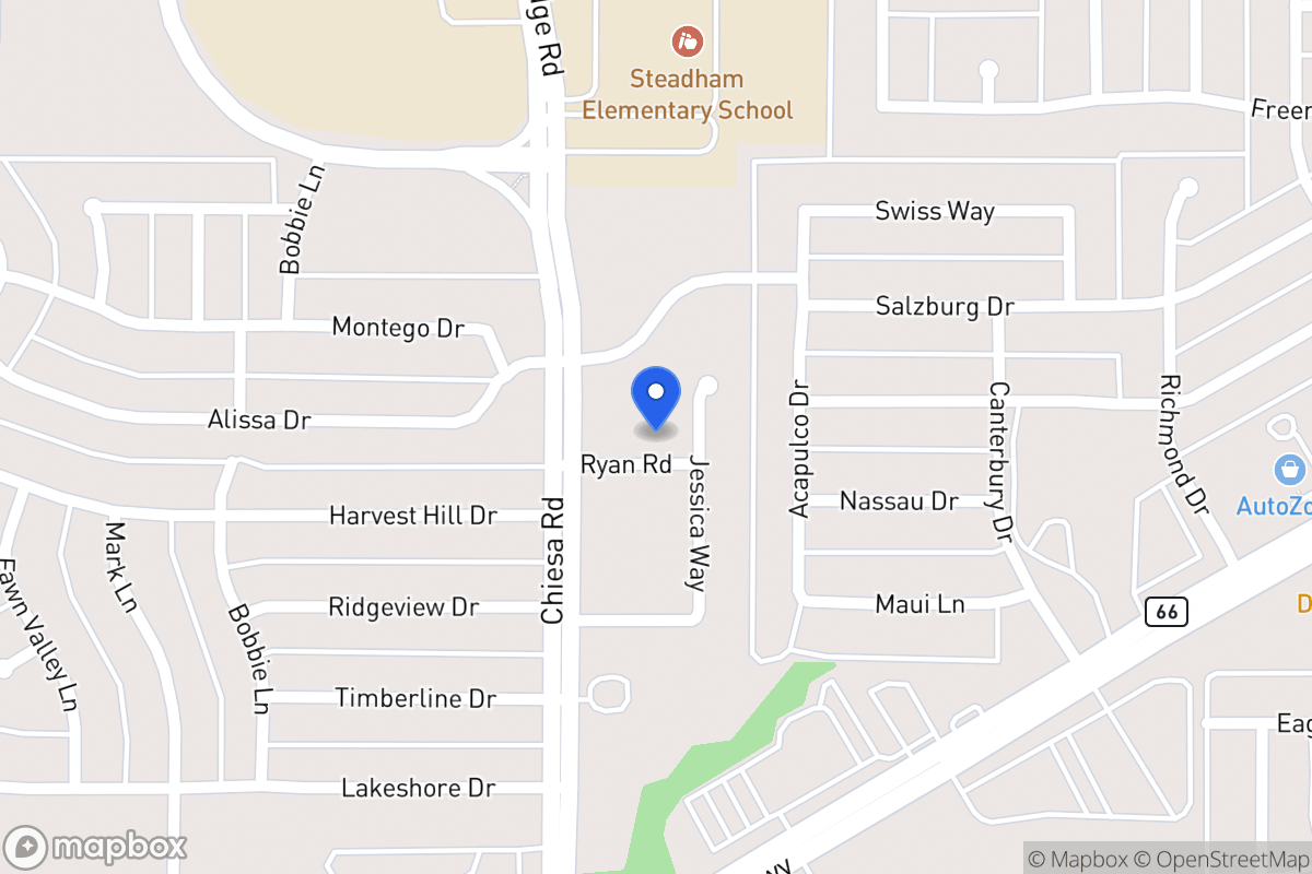 Map of 7413 Ryan Rd