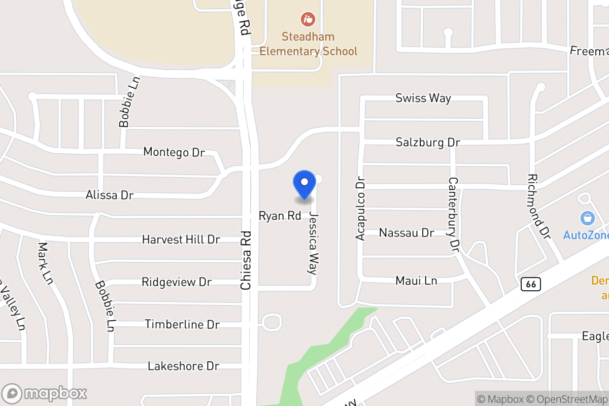 Map of 7417 Ryan Rd