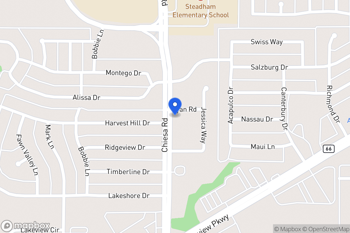 Map of 7402 Ryan Rd