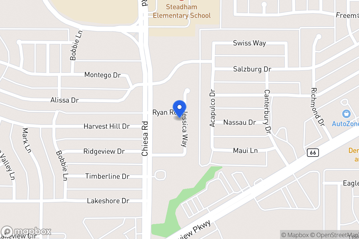 Map of 7418 Ryan Rd