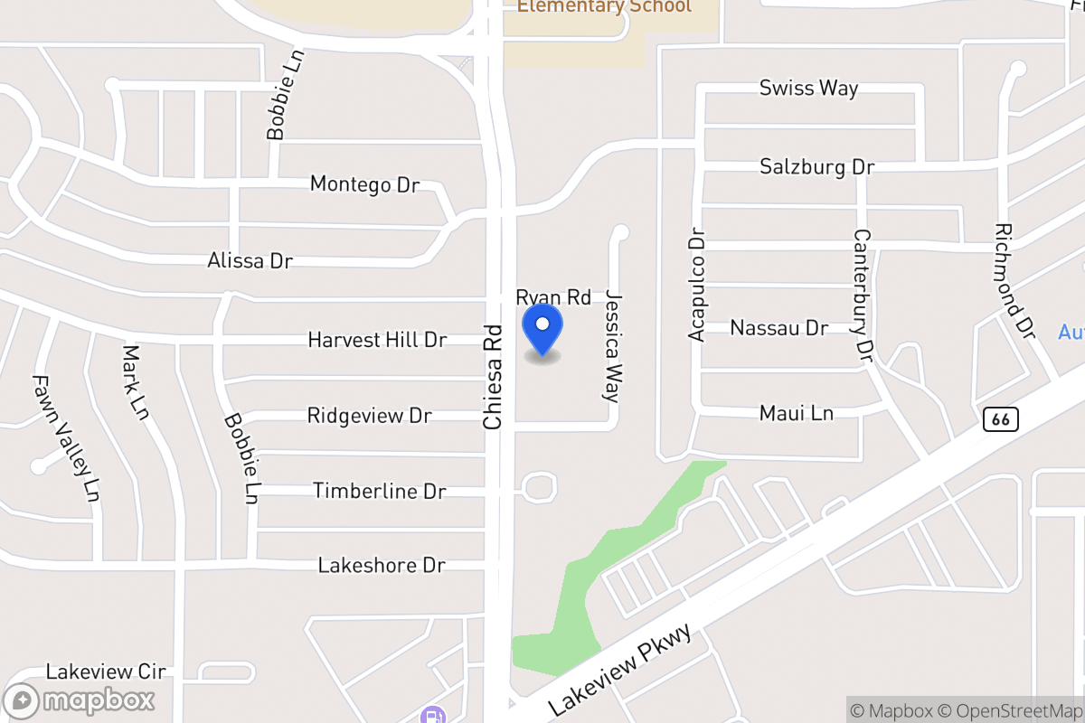 Map of 6118 Chiesa Rd