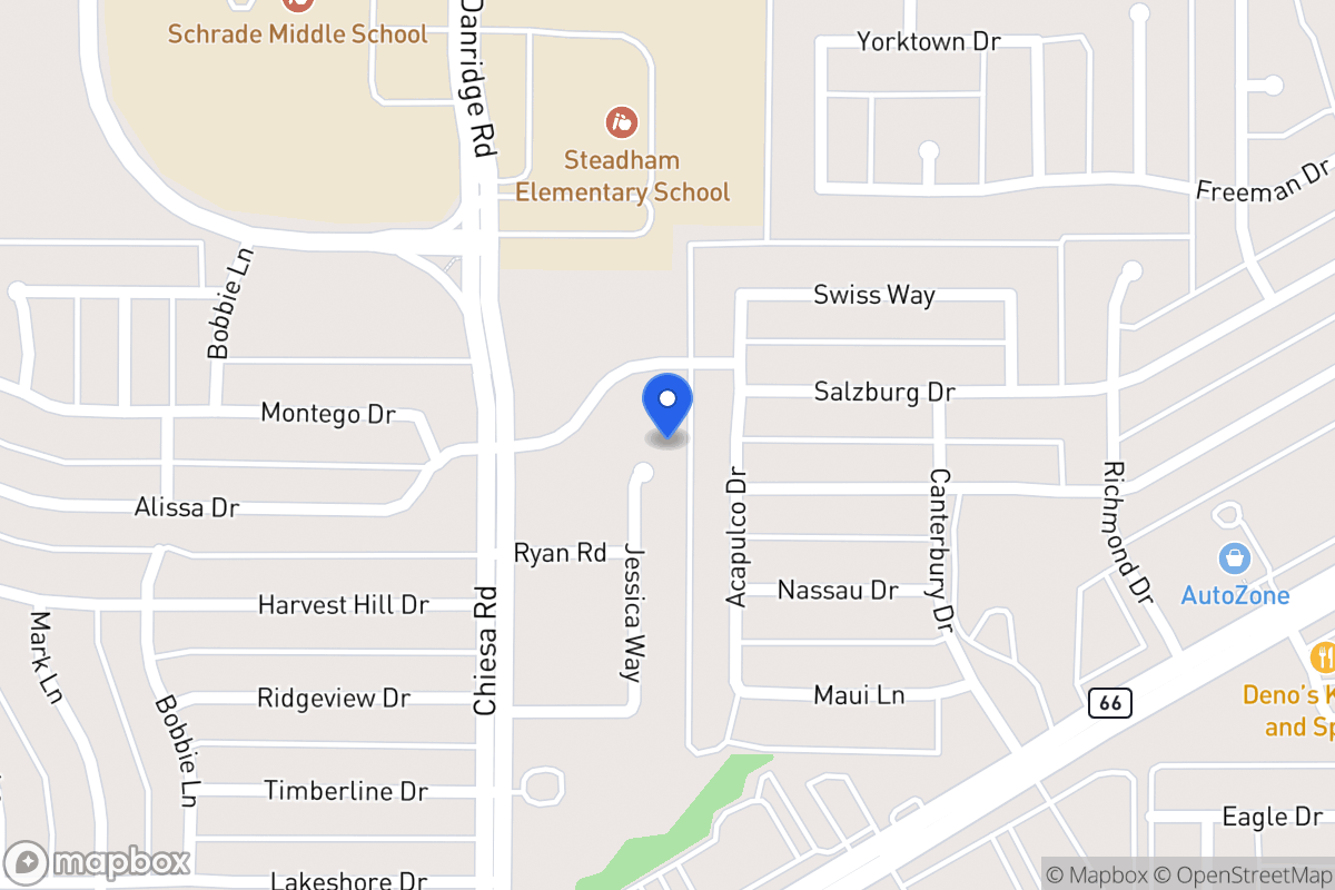 Map of 6306  Jessica Way    ,Rowlett (Dallas Co), Tx 750893021, Rowlett (Dallas Co)