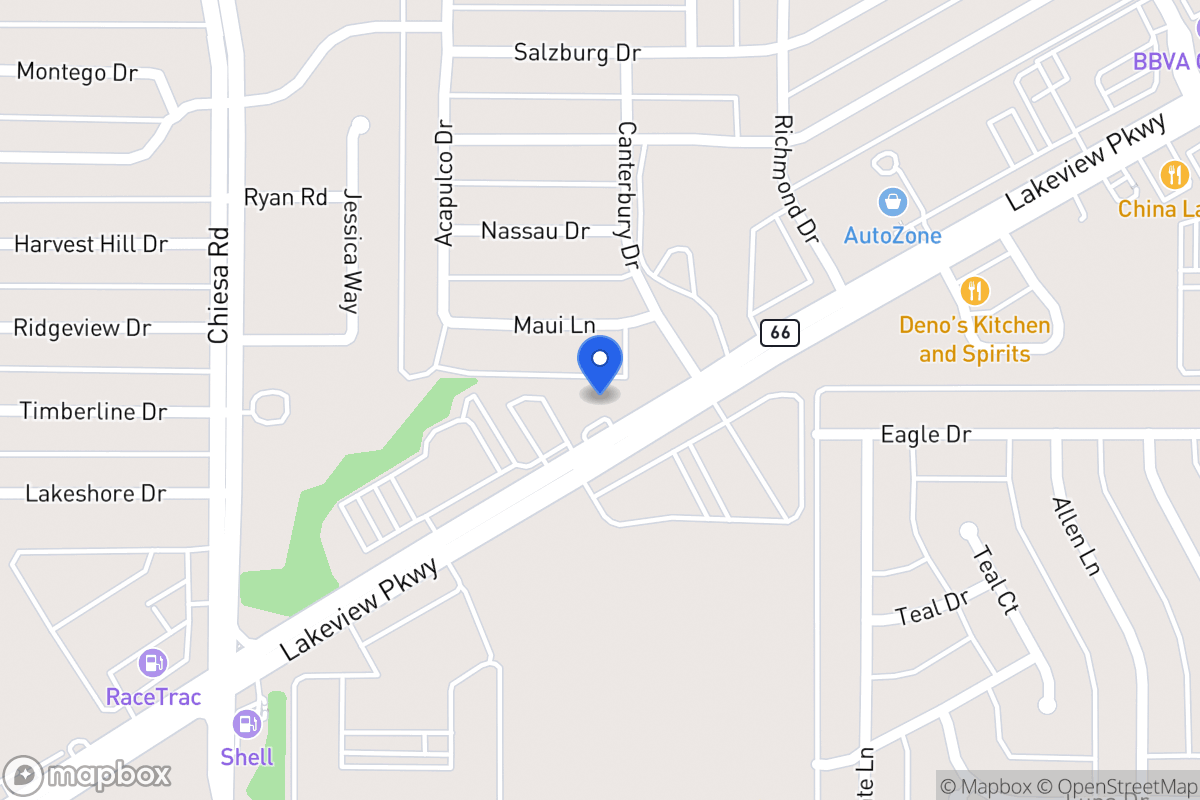 Map of 7617 Lakeview Pkwy