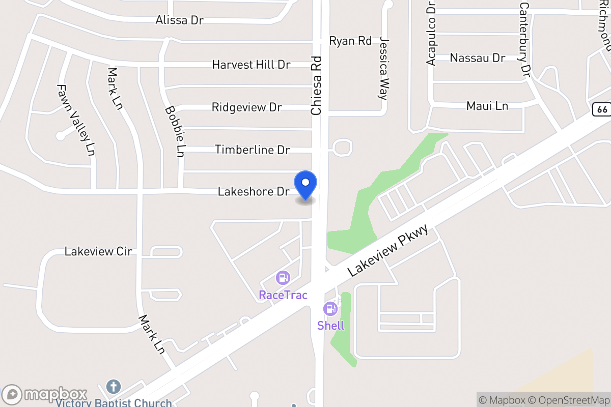Map of 7310 N Lakeshore Dr