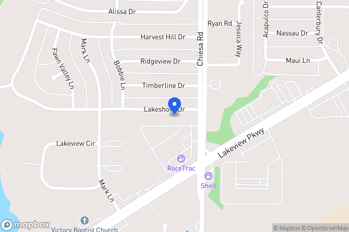Map of 7214 N Lakeshore Dr