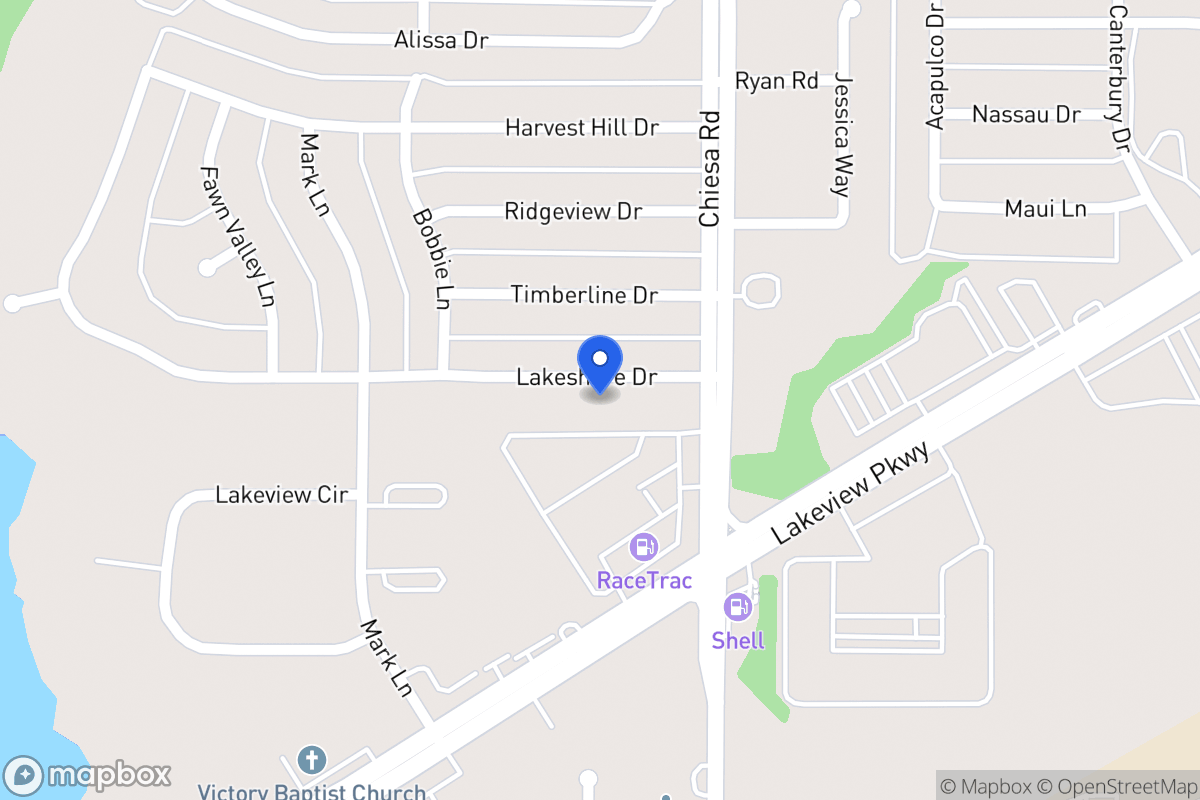 Map of 7210 Lakeshore Dr