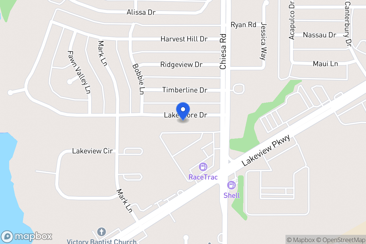 Map of 7206 N Lakeshore Dr