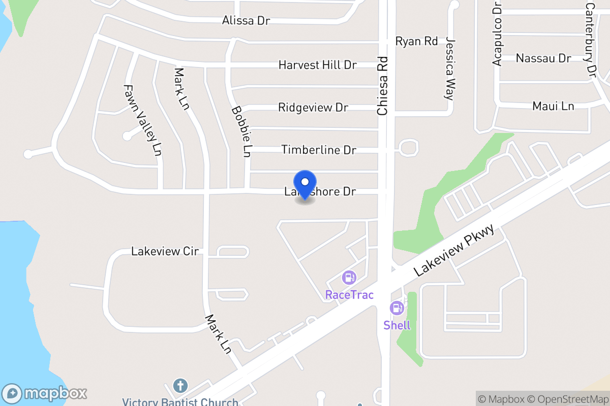 Map of 7202 N Lakeshore Dr