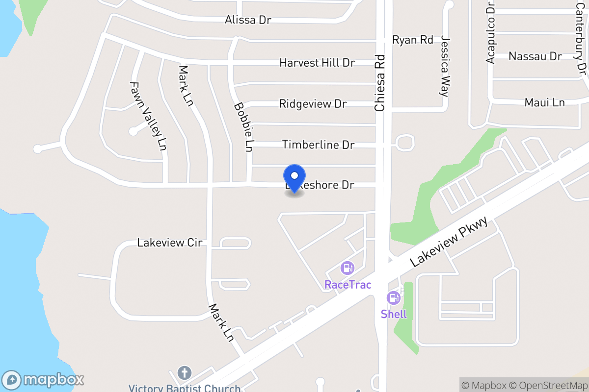 Map of 7114 Lakeshore Dr