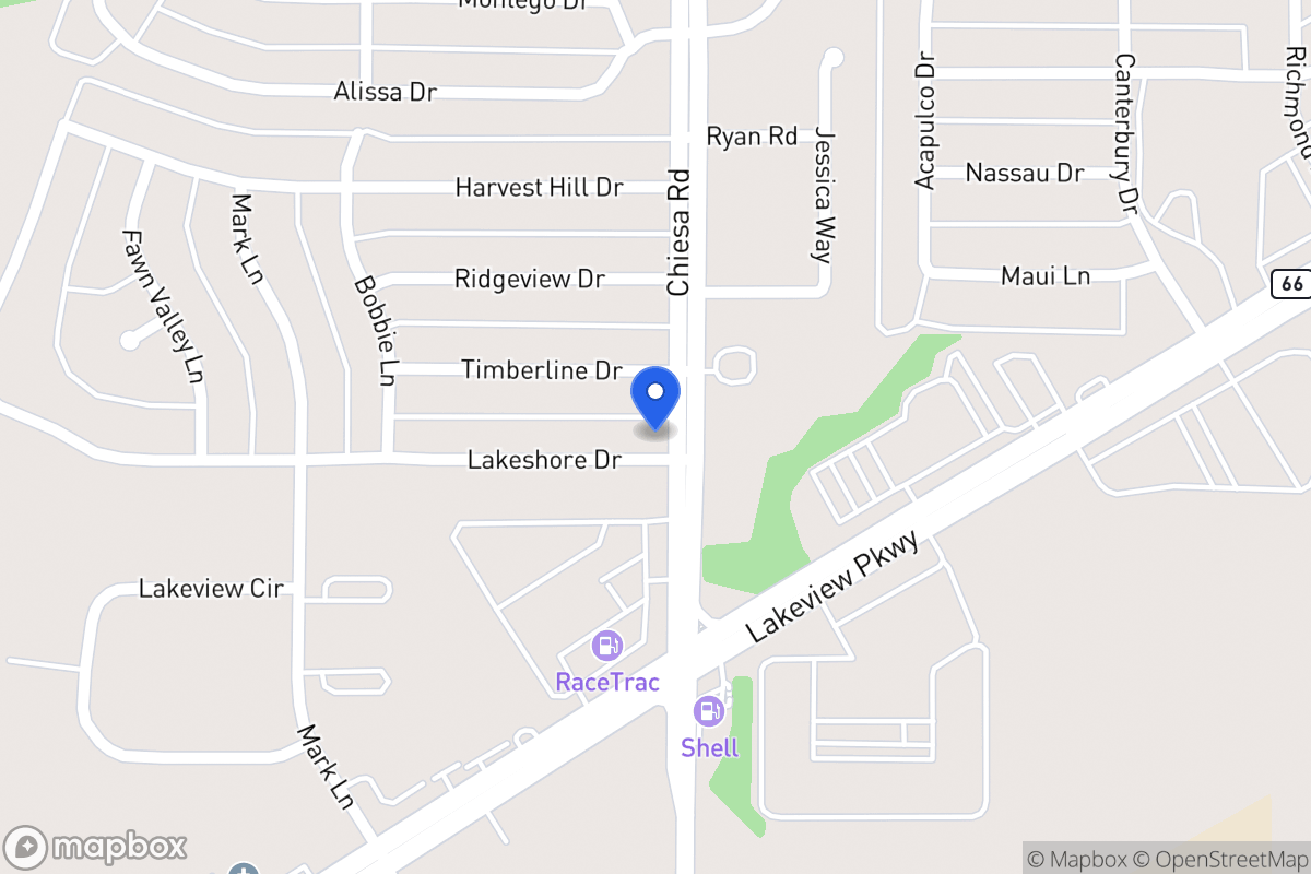 Map of 7309 N Lakeshore Dr