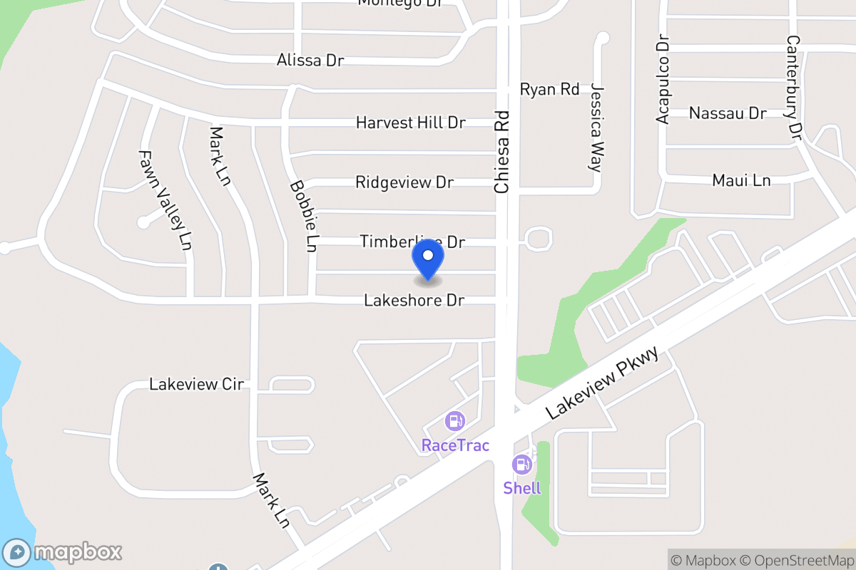 Map of 7213 N Lakeshore Dr