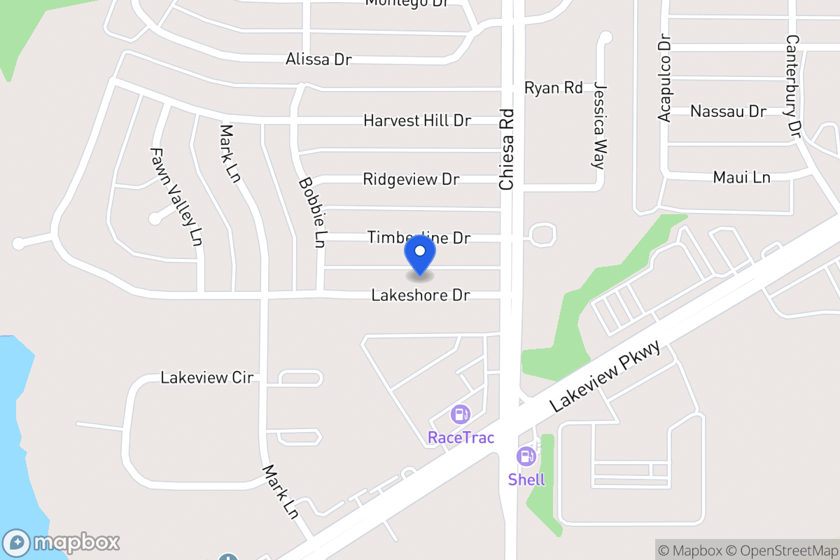 Map of 7209 N Lakeshore Dr