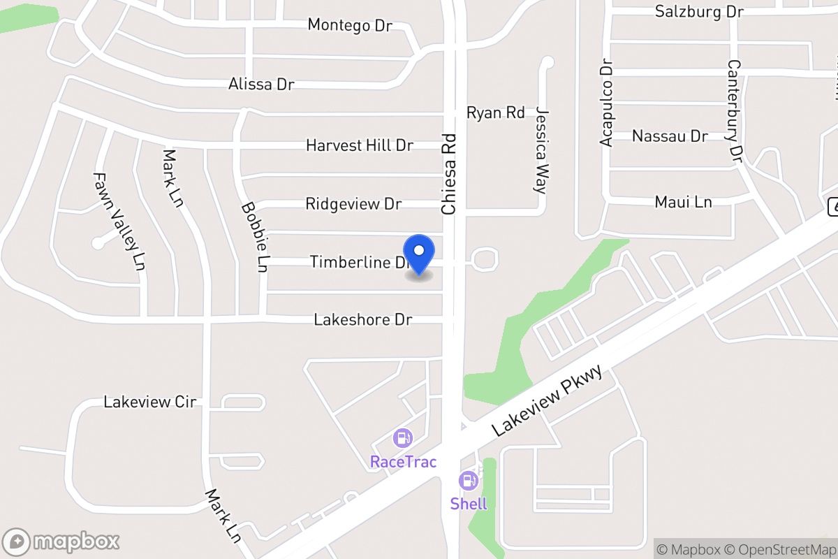 Map of 7306 Timberline Dr