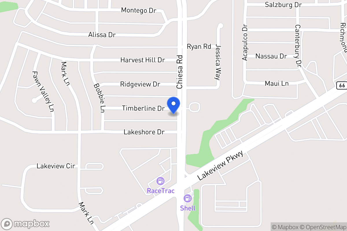 Map of 7310 Timberline Dr
