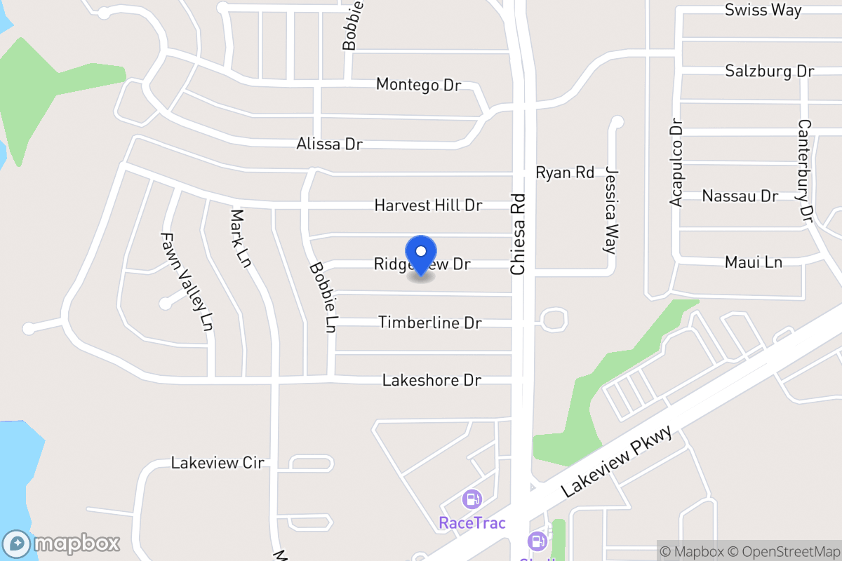 Map of 7210 Ridgeview Dr